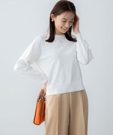 組曲 S 透かし柄 ニットプルオーバー