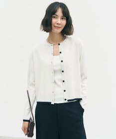 UNFILO マイビューティニット バイカラー カーディガン