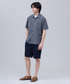 J.PRESS MEN 【J.PRESS ORIGINALS】【UNISEX】Toropical Open Half Sleeve Shirt / Baggy-Fit