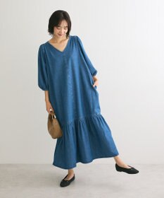 Green Parks ・ＳＵＧＡＲ　ＳＰＯＯＮ　デニムＶネックワンピース