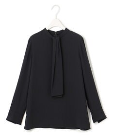 ICB 【WEB限定カラーあり・速乾・洗える】BackSatinAmunzen スカーフタイブラウス