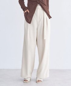 earth music&ecology 【セットアップ対応】アソートツータックベルトパンツ