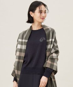 自由区 L 【カタログ掲載・洗える】エンブレム ニット