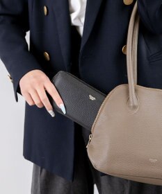 blancle シュリンクレザーラウンドジップ ロングウォレット