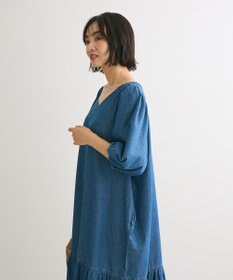 Green Parks ・ＳＵＧＡＲ　ＳＰＯＯＮ　デニムＶネックワンピース