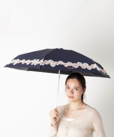 MOONBAT 【WEB限定/一級遮光99.99%】晴雨兼用折りたたみ日傘 ポール&ジョー(PAUL & JOE ACCESSOIRES)クリザンテーム/バイカラー 雨の日OK 遮熱 簡単開閉 UV 晴雨兼用