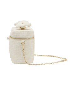 Maison de FLEUR ツイードキューブショルダーバッグ