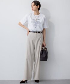 23区 L 【洗える】JANE PACKERコラボ フラワー刺繍 Tシャツ