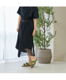 MODE ET JACOMO <carino>プリーツスポンジサンダル