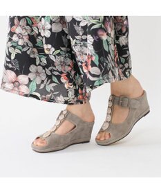 MODE ET JACOMO <D'ICI>ビジューモチーフTストラップサンダル