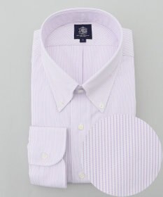 J.PRESS MEN 【KING SIZE】【PREMIUM PLEATS / 形態安定】マイクロストライプ ドレスシャツ / B.D.