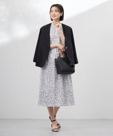 J.PRESS LADIES L 【洗える】スパンローンフラワープリント ワンピース