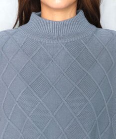 Tiaclasse 【2点セット】ケーブルトップス＆ニットワンピースセット