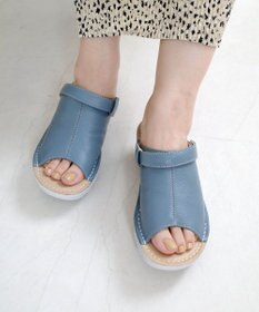 Pointer 本革 超軽量厚底サボサンダル