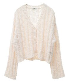 earth music&ecology ポコポコケーブルカーディガン