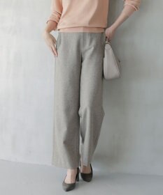 J.PRESS LADIES ネップヘリンボーンワイドパンツ