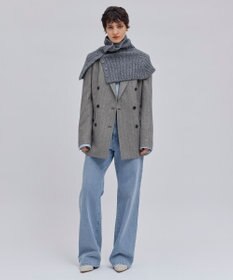 BEIGE， GLAIEULS / アルパカ混インターシャスヌード