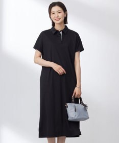 J.PRESS LADIES 【WEB限定カラーあり・洗える】コンパクトコットンスムース ポロワンピース