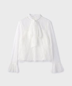 GRACE CONTINENTAL レースボウタイブラウス