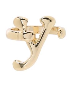 AMERICAN HOLIC イニシャルリングＧＬＤ