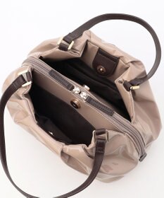 LA BAGAGERIE ソフトエナメル2WAYハンドバッグ Mサイズ