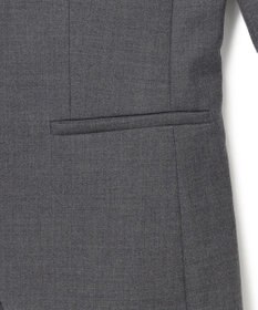 ICB L 【セットアップ対応】ウールストレッチ ノーカラージャケット