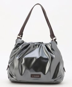 LA BAGAGERIE ソフトエナメル2WAYハンドバッグ Mサイズ