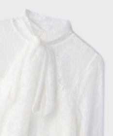 GRACE CONTINENTAL レースボウタイブラウス