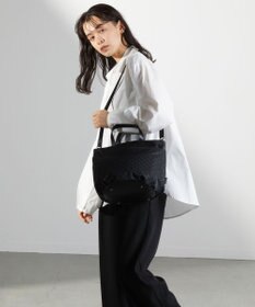 Y'SACCS Polka Dots　タックラウンド2WAYミドルトート