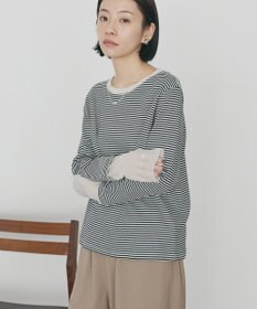 AMERICAN HOLIC 袖チュールレイヤードプルオーバー