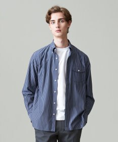 J.PRESS MEN KANEMASA マルチストライプジャージ シャツ