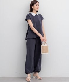 組曲 【WEB限定】フレンチテリー ワイドパンツ