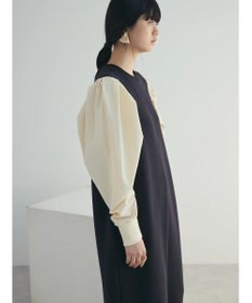 Green Parks armonia. リブ使いコクーンポンチワンピース