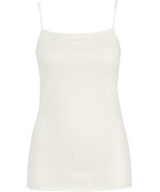 Wing インナー オーガニックコットン100％(身生地) ブラがひびきにくい 【綿の贅沢 オーガニック リブタイプ】 キャミソール EL1061 ウイング／ワコール