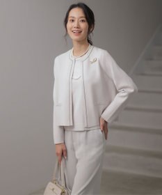 J.PRESS LADIES L 【洗える】DECOR ニット ジャケット