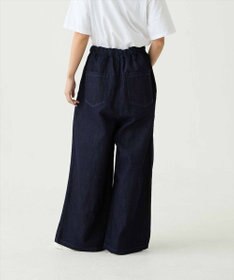 caqu FS linen relax pants コットンリネンリラックスワイドデニム