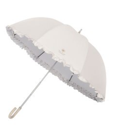 MOONBAT PAUL&JOE ACCESSOIRES (ポール&ジョー) 晴雨兼用日傘 長傘 ワンポイントクリザンテームフリル 一級遮光 遮熱 UV