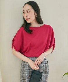 ANY 【接触冷感/UVケア/シワになりにくい】ドルマンスリーブ Tブラウス