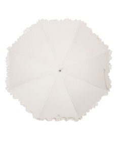 MOONBAT PAUL&JOE ACCESSOIRES (ポール&ジョー) 晴雨兼用日傘 長傘 ワンポイントクリザンテームフリル 一級遮光 遮熱 UV