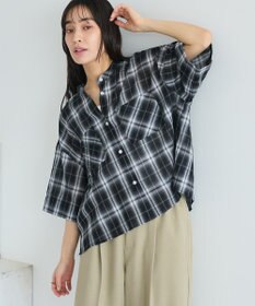 CRAFT STANDARD BOUTIQUE バックギャザーポンチョシャツ