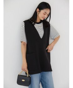 AMERICAN HOLIC ＶネックＷポケットニットベスト