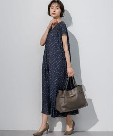 23区 S 【先行予約/WEB&一部店舗限定】ドット フレアワンピース