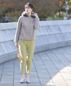 Tiaclasse エコファー付きフードショートコート