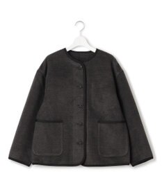 J.PRESS YORK STREET 【WOMEN】ノーカラーブルゾン