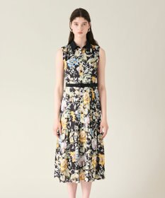 GRACE CONTINENTAL ボタニカルプリントワンピース