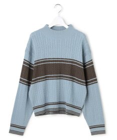 J.PRESS YORK STREET 【WOMEN】ラインハイゲージニット