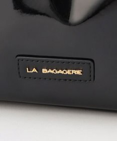 LA BAGAGERIE ソフトエナメル2WAYハンドバッグ Mサイズ