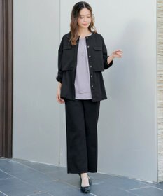 Tiaclasse 【新色追加・洗える】つまみタック袖レイヤードブラウス