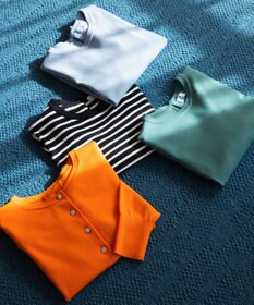 組曲 【UVケア・接触冷感】MINA 6分袖ニットプルオーバー