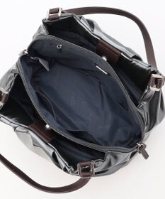 LA BAGAGERIE ソフトエナメル2WAYハンドバッグ Mサイズ